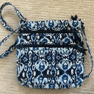 Vera Bradley Navy and White Crossbody Bag